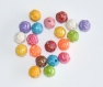 Lot de 20 perles de 8 mm acryliques forme rose neuves