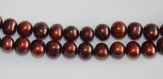 Perles de tahiti 8 mm fil de 41 cm de forme baroque
