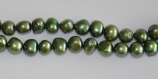 Perles d'eau douce 6-7 mm fil de 36 cm de forme libre