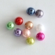 Lot de 20 perles de 10 mm acryliques neuves