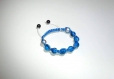 Bracelet shamballa bleu