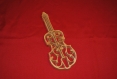 Décoration guitare celtique et violon clef de sol en meleze et cedre massif