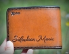 Personalized gift. a leather wallet that will make an impression