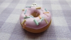-pendentif donut rose