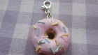 -pendentif donut rose