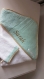 Cape de bain bébé et gant assorti//cape de bain personnalisée // sortie de bain bébé gaze de coton// cadeau de naissance fait-main