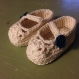 Bébés chaussures ajourées - crochet