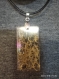 Epoxy resin pendant necklace - dried flower in resin. an original gift for a woman.
