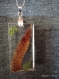 Necklace. cabochon with dry plants in resin. fern leaf in resin. cabochon with fern. epoxy cabochon.