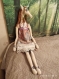 Unicorn girl. big tilde textile toy.