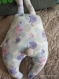 Textile toy. hare with a heart. soft toy. handmade.