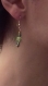 Boucles d'oreilles vert