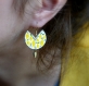 Boucles d'oreilles* plastique fou* citrons* summer* lemon (petite taille)