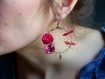 Boucles d'oreilles créoles fleuries* couronnes de fleurs* liberty 4