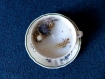 Bougie florale* tasse ancienne en porcelaine de villeroy & boch