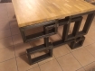 Table metal et bois