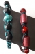 Bracelet macramé noir/turquoise