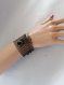 Gothique bracelet noir resille