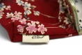 Porte-monnaie vintage * rétro en coton et motifs fleuris japonisants