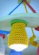 Lustre en bois pour chambre d'enfant avec nuances de coton, ampoules led (inclus), multicolore, plafonnier en bois, lampe suspension, bébé