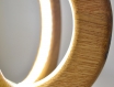 Lampe de bureau en chêne naturel, lampe à poser en bois, lampe à bois, lampe de chevet en bois