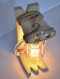 Lampe de table en bois naturel et verre à bière, lampe de bureau en bois, luminaire de bureau rustique, lampe en bois pour cuisine, pour pub