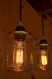 Pendentif lampe en bois d'un bocal en conserve, pot mason, lampe rustique, lustre de plafond, luminaire suspendu, luminaire rustique