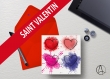 Carte postale de saint valentin « coeurs » illustrée de plusieurs coeurs tagés