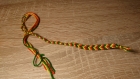 Bracelet brésilien en v aux couleurs de la jamaïque