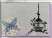 Carte cage et papillon