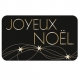 Lot 100 etiquettes stickers joyeux noel f noir neuf