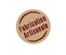 Lot 50 etiquettes stickers fabrication artisanale marron brun kraft neuf