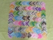 Lot de 200 coupons tissu coton 5 x 5 cm scrapbooking patchwork mercerie neuf