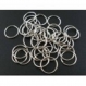Lot 100 anneaux de jonction gris argent apprêt bijoux ring 0.5 mm neuf