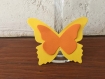 20 marques places papillon  jaune et orange  mariage