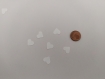 Scrapbooking   200  confettis mini coeurs  blanc     mariage                                                                                                                                                                                               