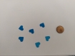Scrapbooking   200  confettis mini coeurs  turquoise    mariage                                                                                                                                                                                               