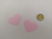 Scrapbooking   100  confettis grand  coeurs  rose   mariage                                                                                                                                                                                            
