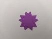 Scrapbooking   100  confettis grandes  étoiles double  violet  mariage                                                                                                                                                                                     