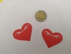 Scrapbooking   100  confettis coeur  ajouré rouge  mariage                                                                                                                                                                            