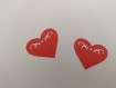 Scrapbooking   100  confettis coeur  ajouré rouge  mariage                                                                                                                                                                            
