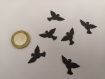 Scrapbooking   200  confettis colombe noir  mariage                                                                                                                                                                            
