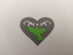Scrapbooking   100  confettis coeur  ajouré  gris colombe vert anis mariage                                                                                                                                                                            
