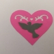 Scrapbooking   100  confettis coeur  ajouré  fushia  colombe grise  mariage                                                                                                                                                                            