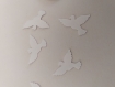 Scrapbooking   200  confettis colombe  blanche  mariage                                                                                                                                                                            