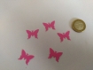 Scrapbooking   200  confettis papillon fushia    mariage                                                                                                                                                                            