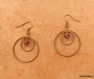 Boucles d'oreilles anneaux bronze 