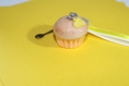 Porte-clé muffin au citron en fimo