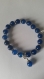 Bracelet agate bleue