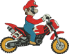 Mario sur sa moto